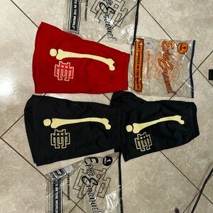 Eric Emanuel shorts, red size small, black ones are a medium, have verified code
